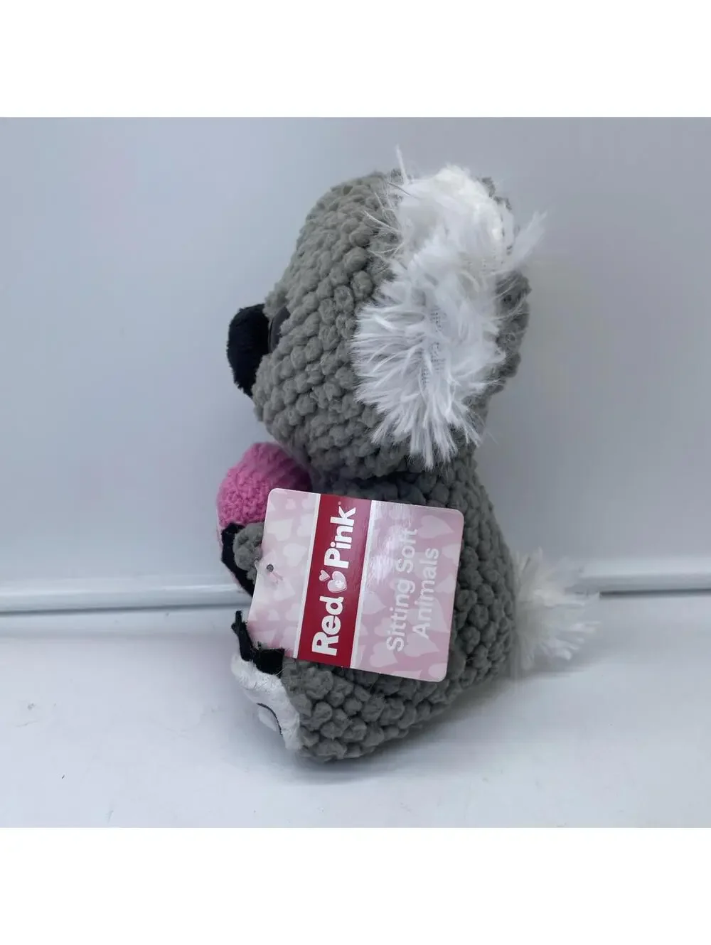 Vintage Dan Dee Collector’s Choice 7” Koala Red Pink Sitting Soft Animals NWT